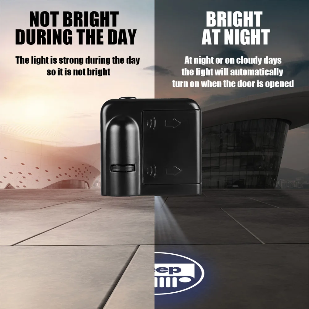 شعار باب السيارة ترحيب ضوء جهاز عرض ليزر مصباح ل جيب رينيجيد رانجلر JK جراند شيروكي WK روبيكون Kl Liberty Patriot KJ #2