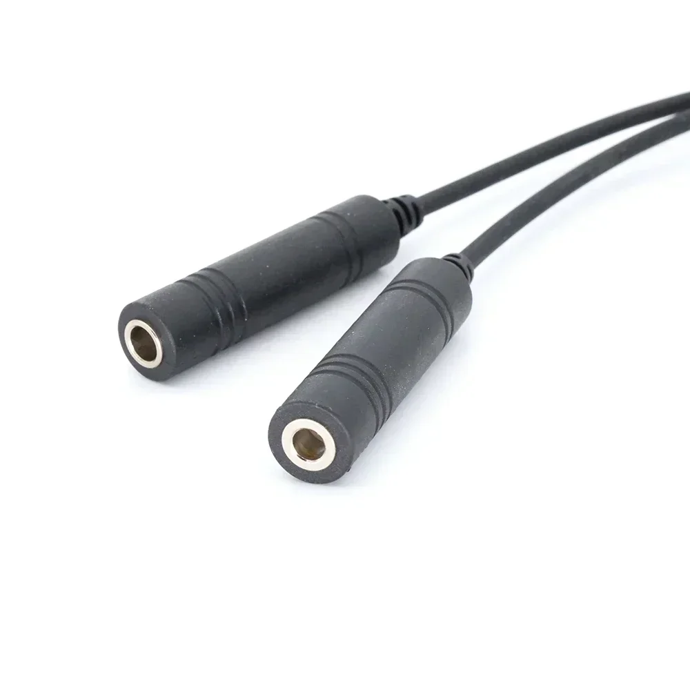 Aviação Headset Adapter, GA Dual Plugs para Airbus, 5 Pin XLR Headset