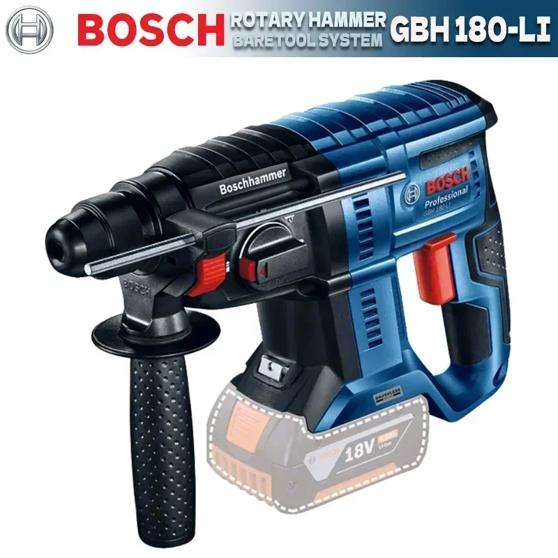 BOSCH GBH 180-LI Brushless Cordless Rotary Hammer With SDS PLUS 18V Professional Lithium Percussion Power Tools Bosch GBH180-LI