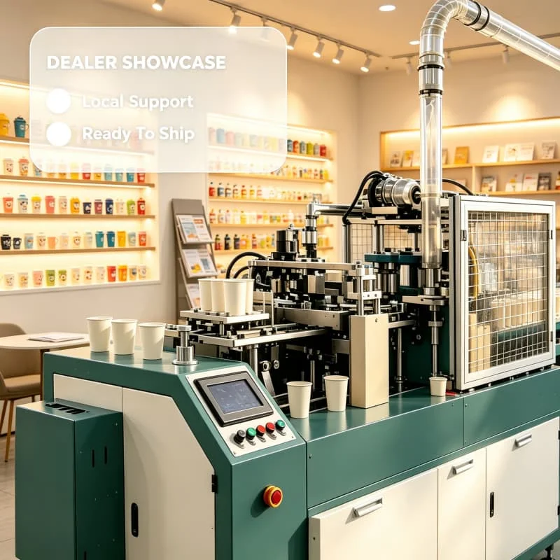 Customized Paper Cup Forming Machine 120pcs min With Custom Color Logo For Coffee Shop Tea Shop Private Label Cup Production