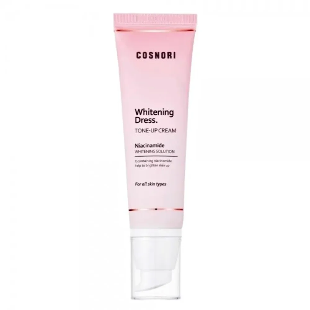 Korea Cosnori Whitening Dress Tone-up Cream 50ml Niacinamide Whitening Solution Isolation Moisturizing Invisible Pores Skin Care