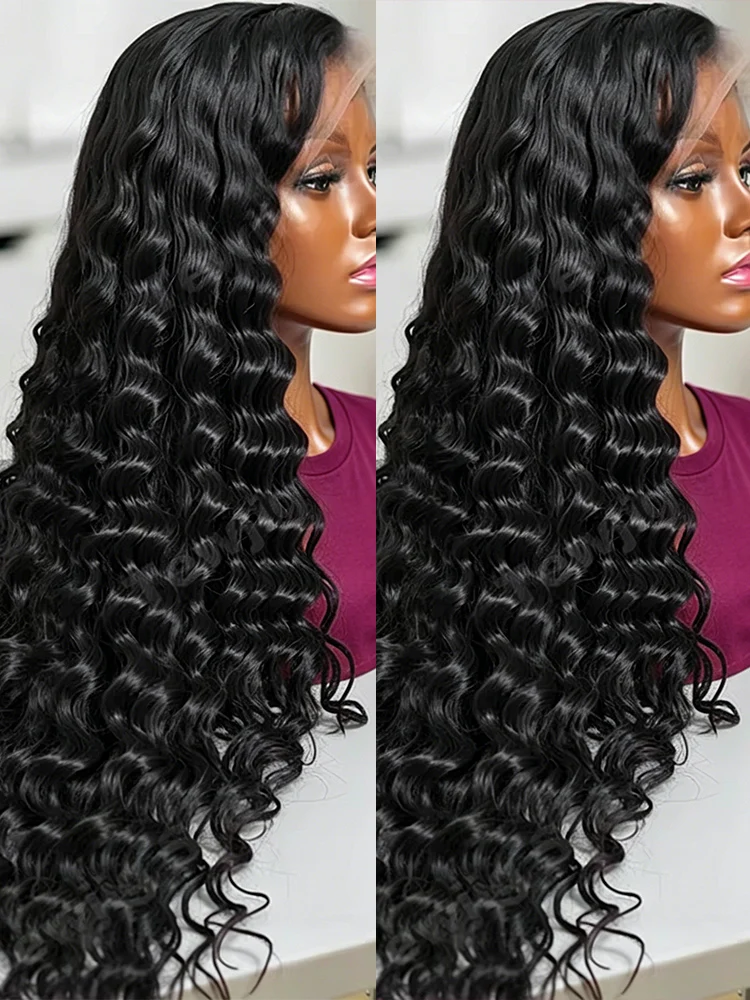 

13x4 13x6 HD Lace Wig 300% Density Loose Wave Curly Human Hair Brazilian Lace Front Wig 30 46 Inch Natural Color For Black Women