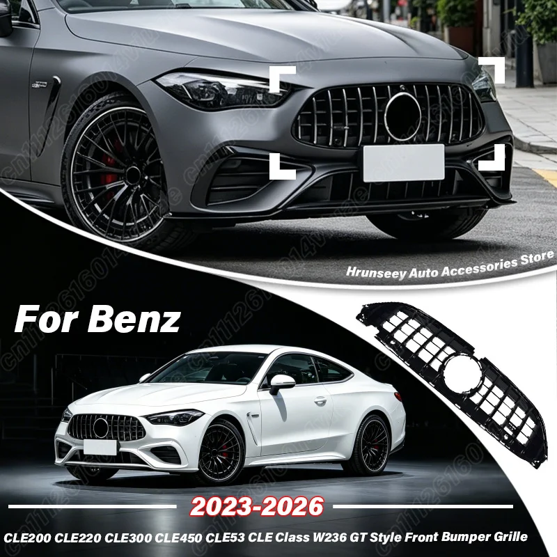 For Mercedes Benz CLE Class W236 CLE200 CLE220 CLE300 CLE450 CLE53 2023 2024 2025 2026 GT Front Air Intake Grille Car Body Kit