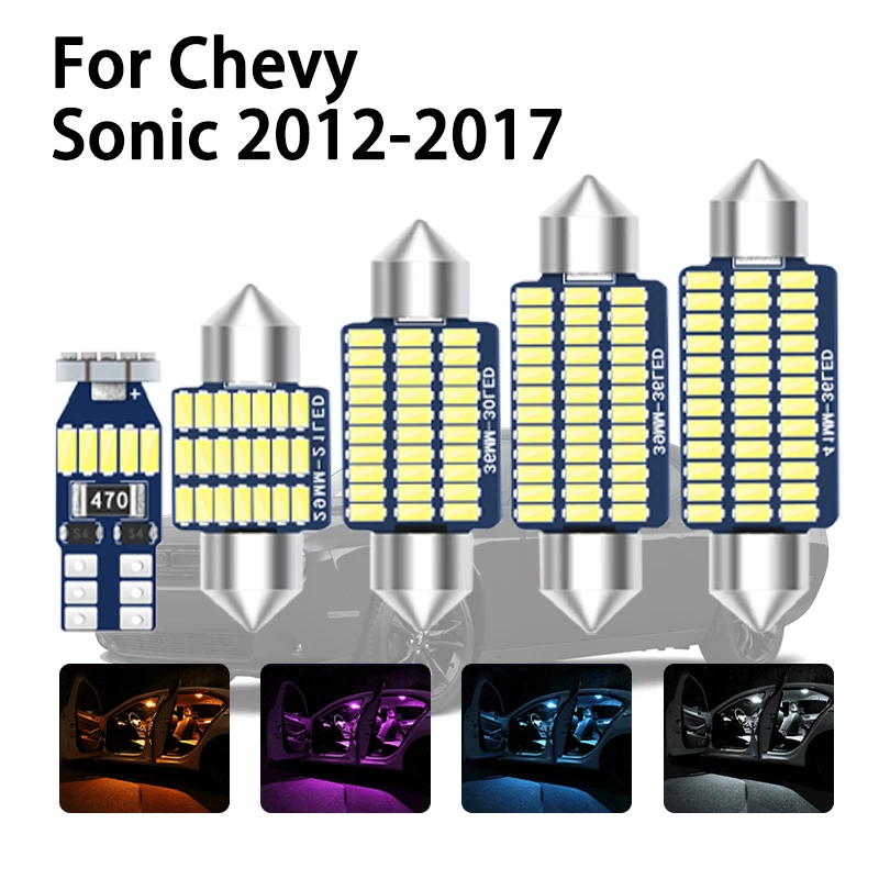 

Car LED Interior Light Canbus For Chevrolet Chevy Sonic T300 2012 2013 2014 2015 2016 2017 Accessories Indoor Lamp Parts