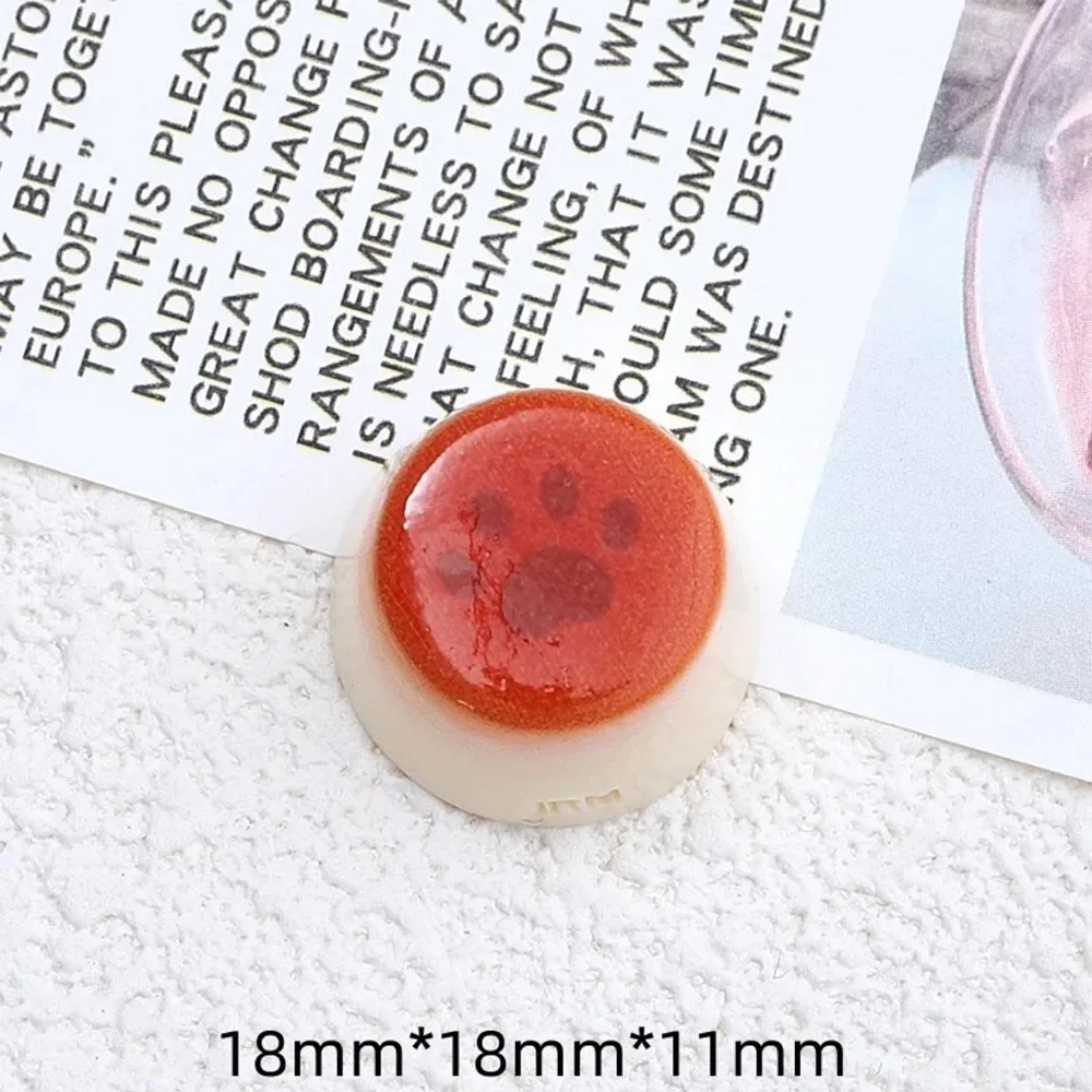 8/16/24pcs Shiny Cartoon Bear Bread Resin Flatback Charms Non-Magnetic DIY Decorative Crafts for Phone Case Hairpin Scrapbooking