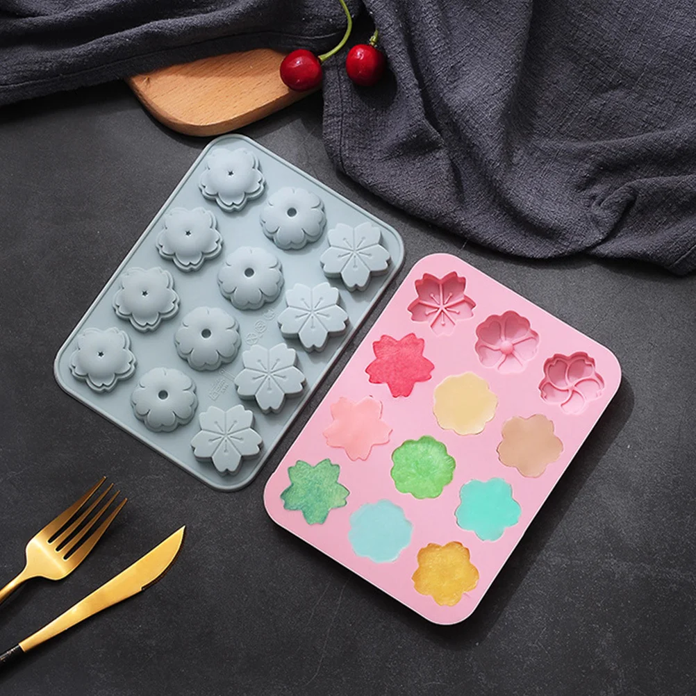 

2Pcs Silicone Flower Mold Creative Cake Fondant Biscuits Baking Mould Kit Flower Mold Silicone Mould Baking Tool