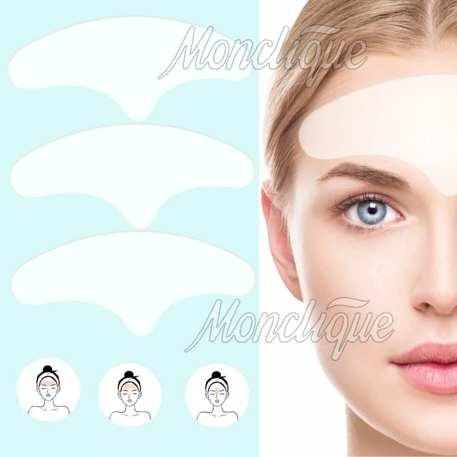 

Anti-Wrinkle Silicone Forehead Patches Reusable Pads Silicone Removal Sticker Face Forehead Neck Eye Sticker Skin Care Patches