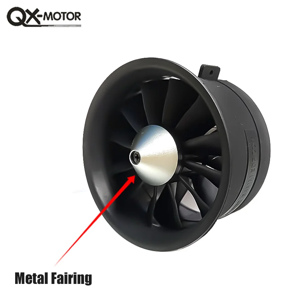 QX-Motor Brushless Motor QF2822 2100KV 2300KV 3300KV 4300KV 64mm EDF CW CCW 12 Blades Ducted Fan For RC Airplane UAV Toy Parts