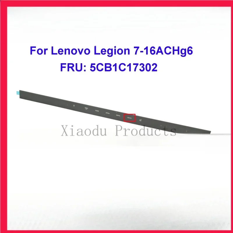 Orig New 5CB1C17302 AP1ZU000100 Gray For Lenovo Legion 7-16ACHg6 Laptop LCD Strip Trim Bezel Hinge Cover Cap Strip Cover 82M0