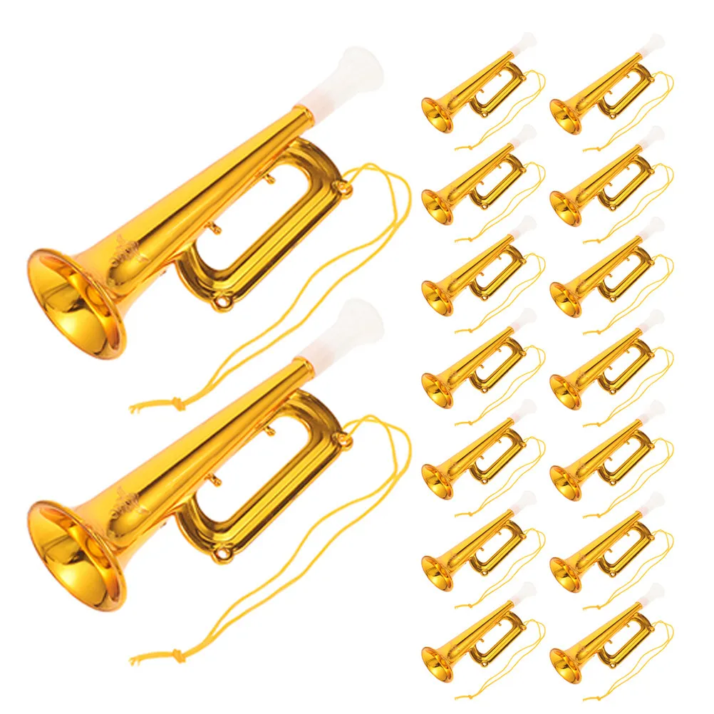 

25Pcs Kids Mini Trumpets: Easy Use Plastic Horns for Parties Sports Gatherings - Festive Noisemakers Team Spirit Boosters