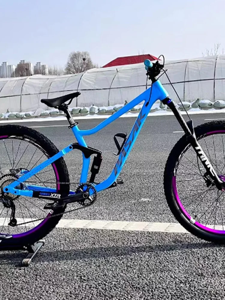 AliExpress NONE Bicycle Soft Tail Frame,Pasak, ENDURO, Full Suspension, Aluminium, MTB, DH AM Cycling Downhill, 29/27.5ER Boost, 148mm US Stock