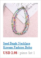 Einfache Rocailles Strang Halsband Mode Koreanische Kragen Charme Bunte Handgemachte Böhmen Halskette Frauen Strand Weibliche Schmuck – Detail 22