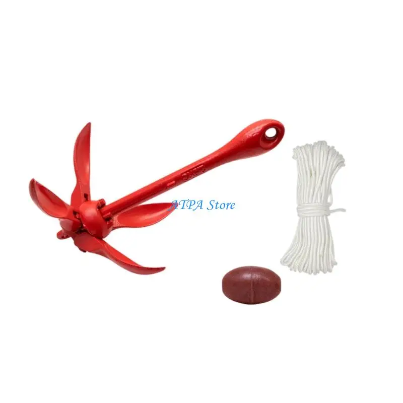U13C Sturdy Canoe Grapnel Galvanized Steel 31cm for Lakes and Rivers Outdoor