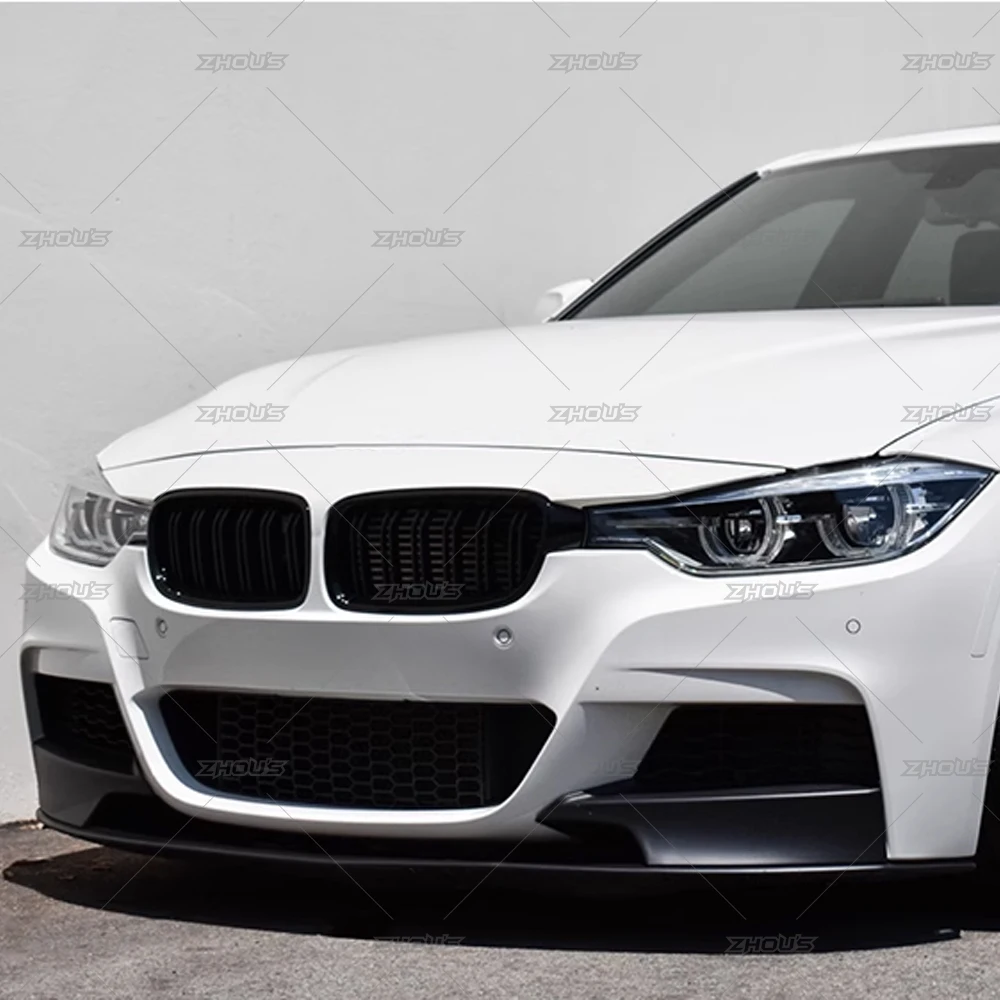 ZHOUS Design Car Accessories Body Kit M-Performance Front Lip (Gloss Black) for BMW 3 Series F30 F35 2012-2018