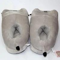 Cartoon Full Covered Cat Slippers Warm Winter Slides Soft Plush Doll Indoor Cute Anime Bedroom Shoes For Man Woman Home Use - Image 6