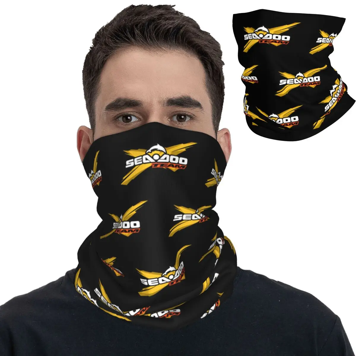 Watercraft Pontoon Jetski Seadoo Boats Bandana Neck Gaiter Wrap Scarf Multifunctional Cycling Scarf Running Unisex Adult Winter