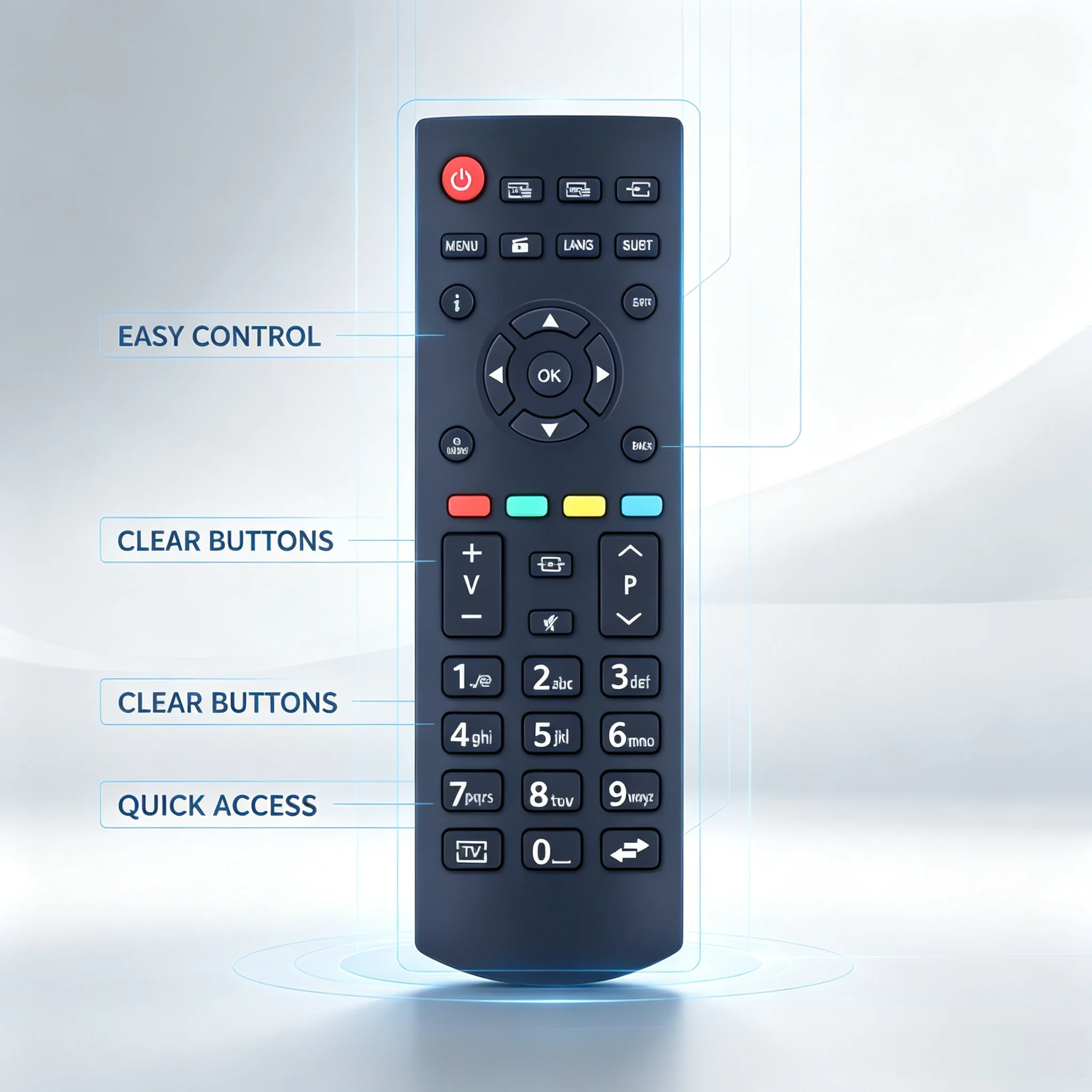 Replacement Remote Control 39126-30092556 for Panasonic LCD TV TX-32EW334, No Programming Required