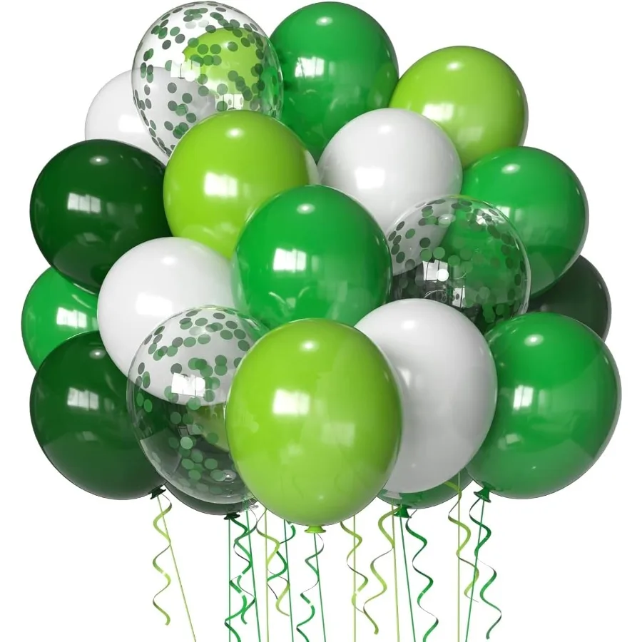 Palloncini verdi Set di palloncini verde scuro 50 pezzi Palloncini in lattice verde lime verde smeraldo con tonalità diverse da 12 pollici per uso adulto Onl