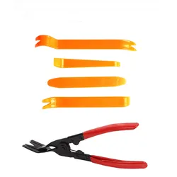 4pcs/Set Portable Car Panel Removal Tool Kit Nail Puller Radio Audio Door Pry Repair Clip Trim Dash Removal Installer Hand Tool