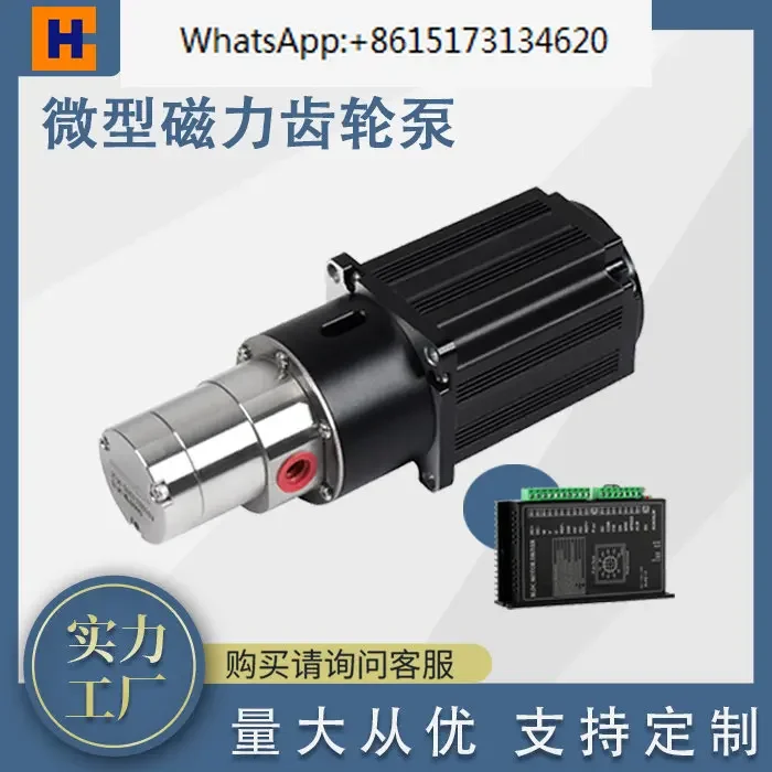 Gear pump stainless steel magnetic drive brushless motor filling explosion-proof pump head circulating cooling magnetic pump