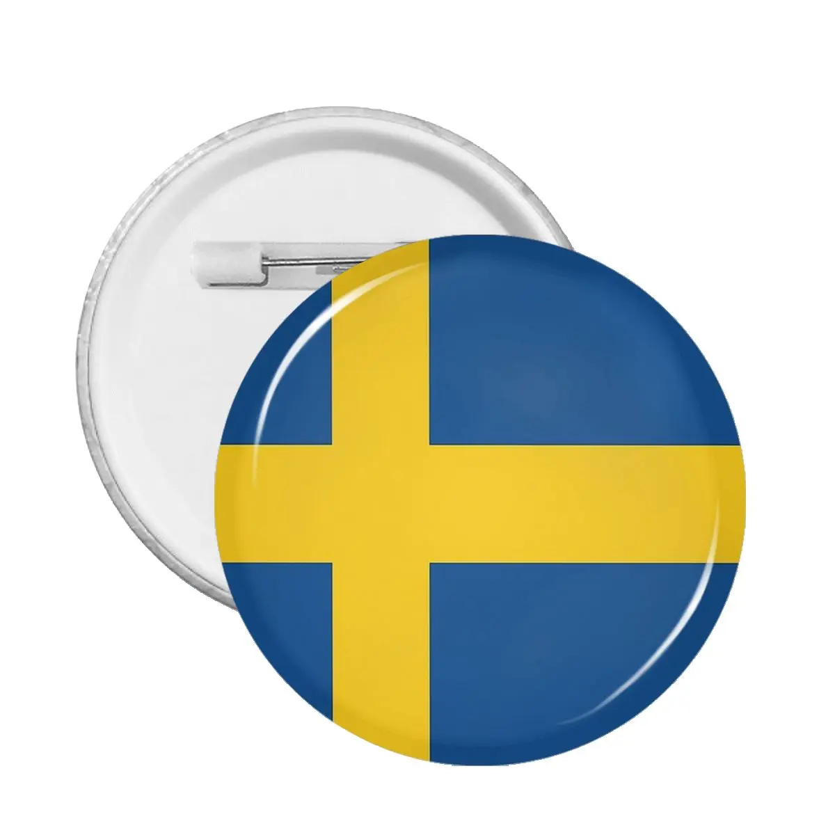 Flag of Sweden Pride Flag Pins Creative Brooch Jewelry Decor Metal Pin Badge Girl Child Broche Button Clothes Gift