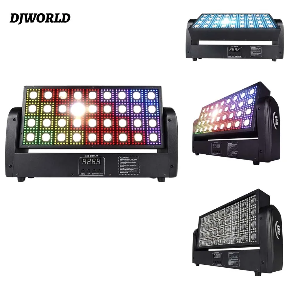 

Светодиодный стробоскоп 36+648 зон RGB Wash Beam 3IN1 Эффект Свет с подвижной головкой DMX512 Концерт DJ Бар Клуб Вечеринка Сценический эффект освещения