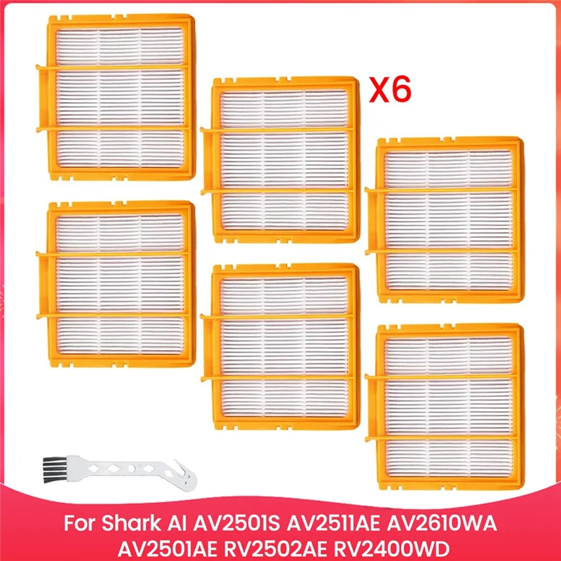 YCOC-Replacement Parts For Shark AI AV2501S AV2511AE AV2610WA AV2501AE RV2502AE RV2400WD Robot Vacuum Filters