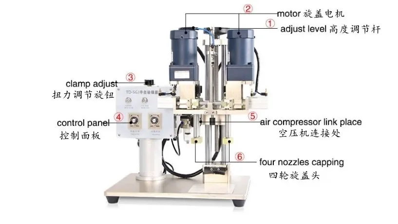 Top quality bench bottle capper filling and capping machine price