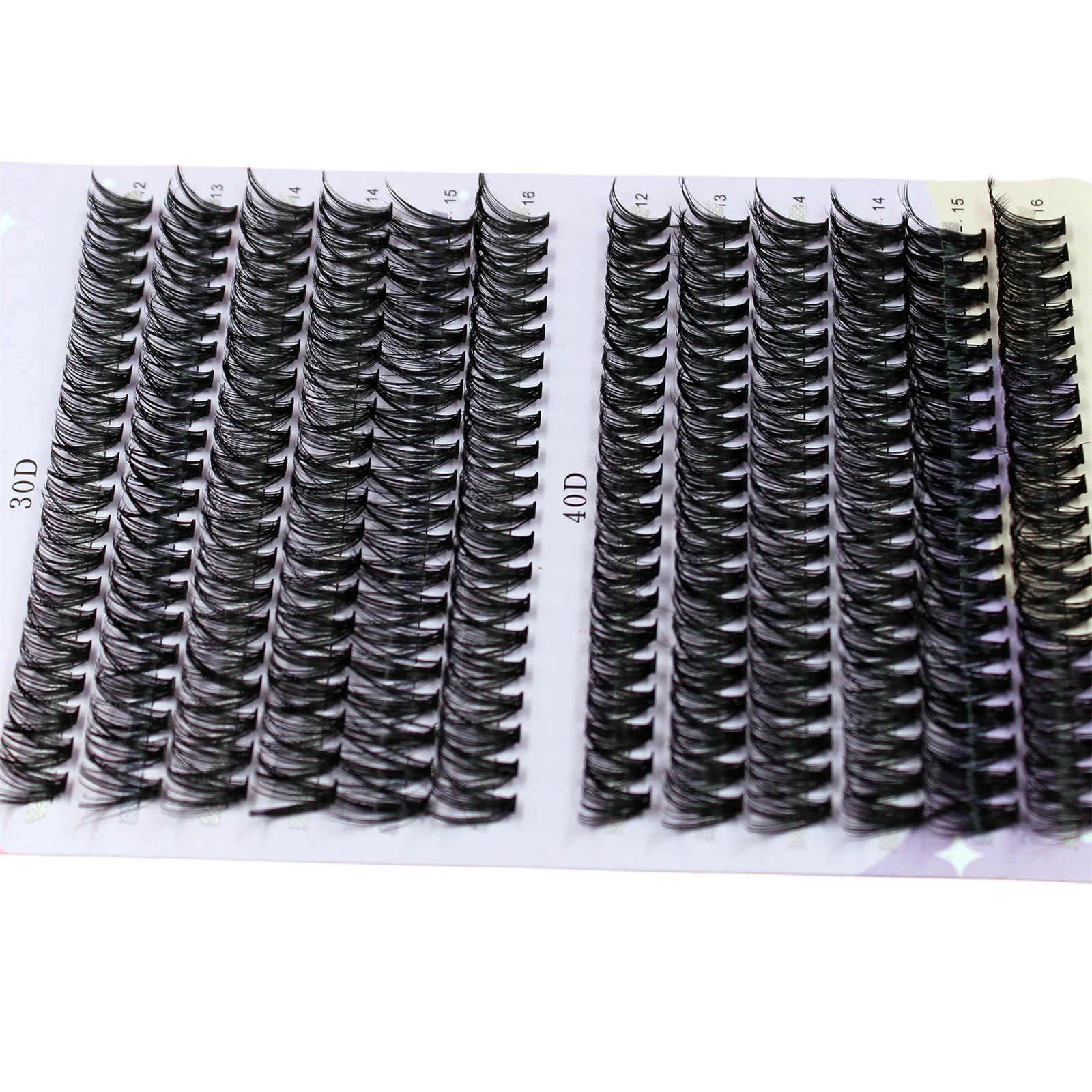 30/40D 12-16mm Mix D Curl Cluster Lashes Individual Lashes Lash Extensions Clusters Lashes Soft Natural False Eyelashes