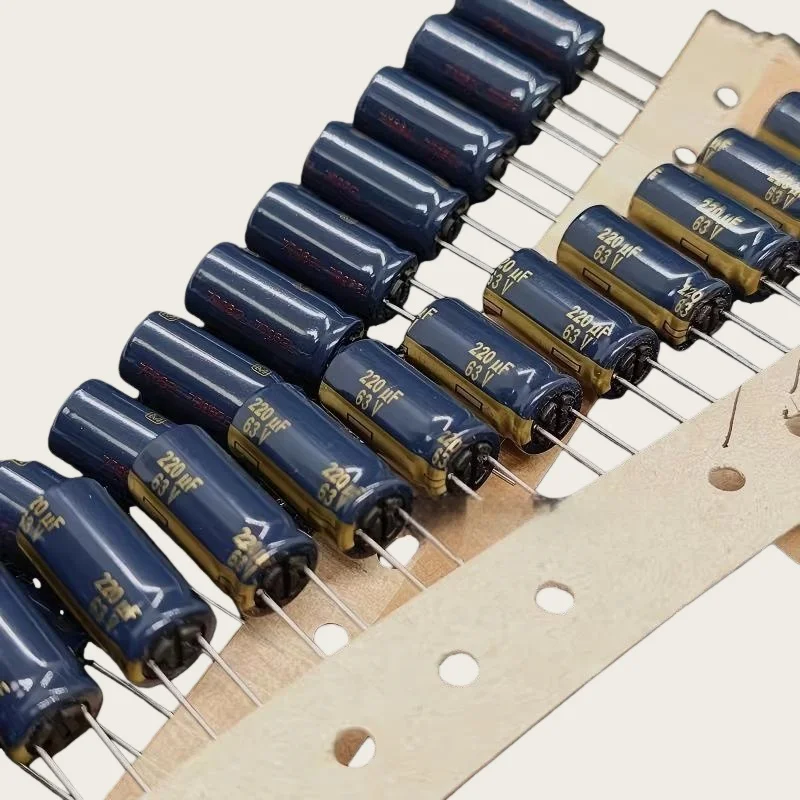 10pieces per lot Original 220uF, 63V, 10x20mm 105C   FC high-frequency low-resistance gold-plated capacitors,