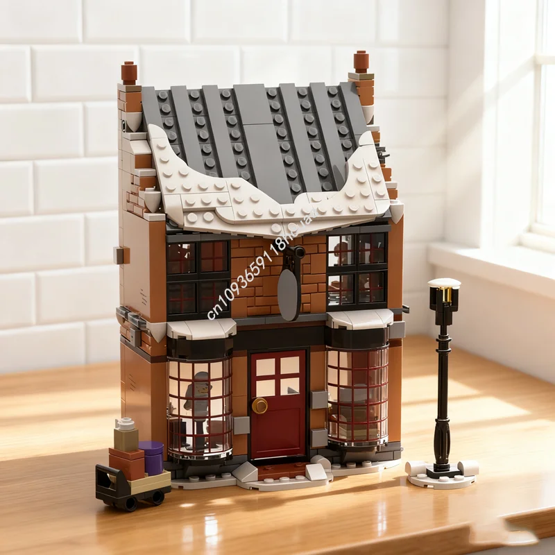 

414pcs MOC Hogsmeade Village Owl Post Harry Model Building Blocks Christmas Gift Construction DIY Idea Toy Brick Kids Birthday