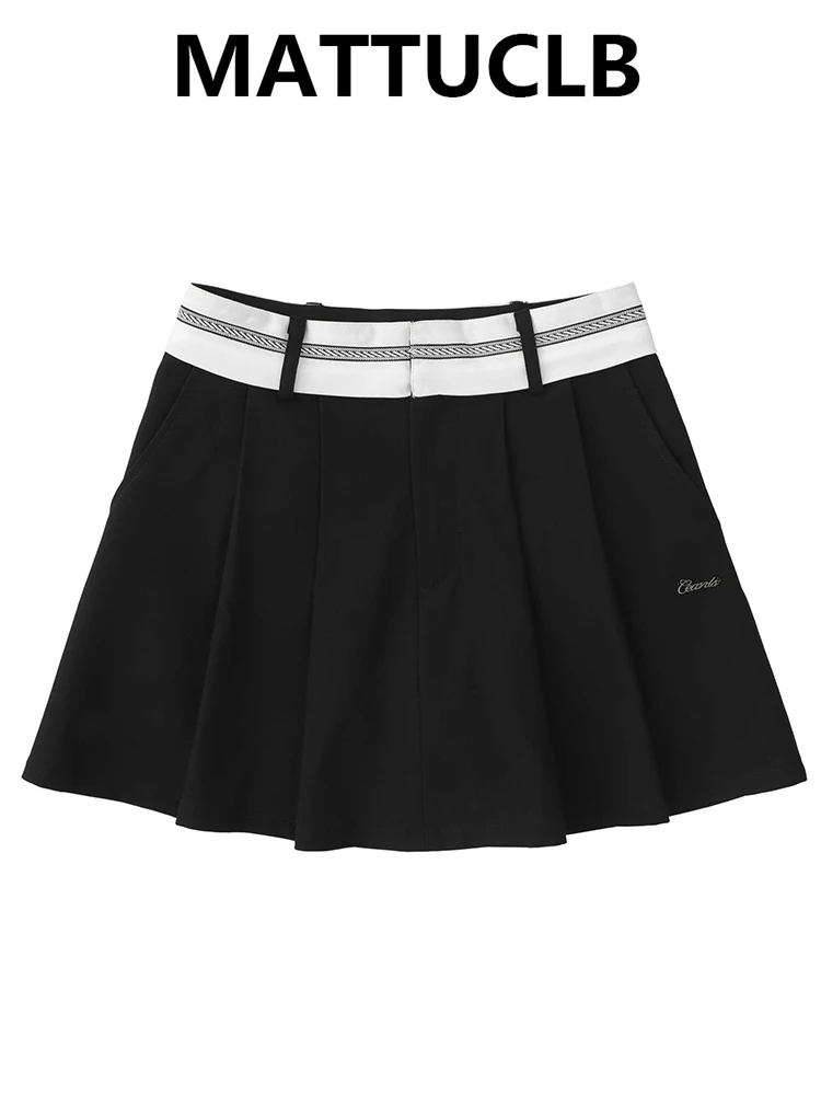 

Women's Mini Pleated Skirt Korean Pleated Micro Skirt Preppy Skirt 2000s Aesthetic Evening Party Y2k Design Coquette Gyaru New