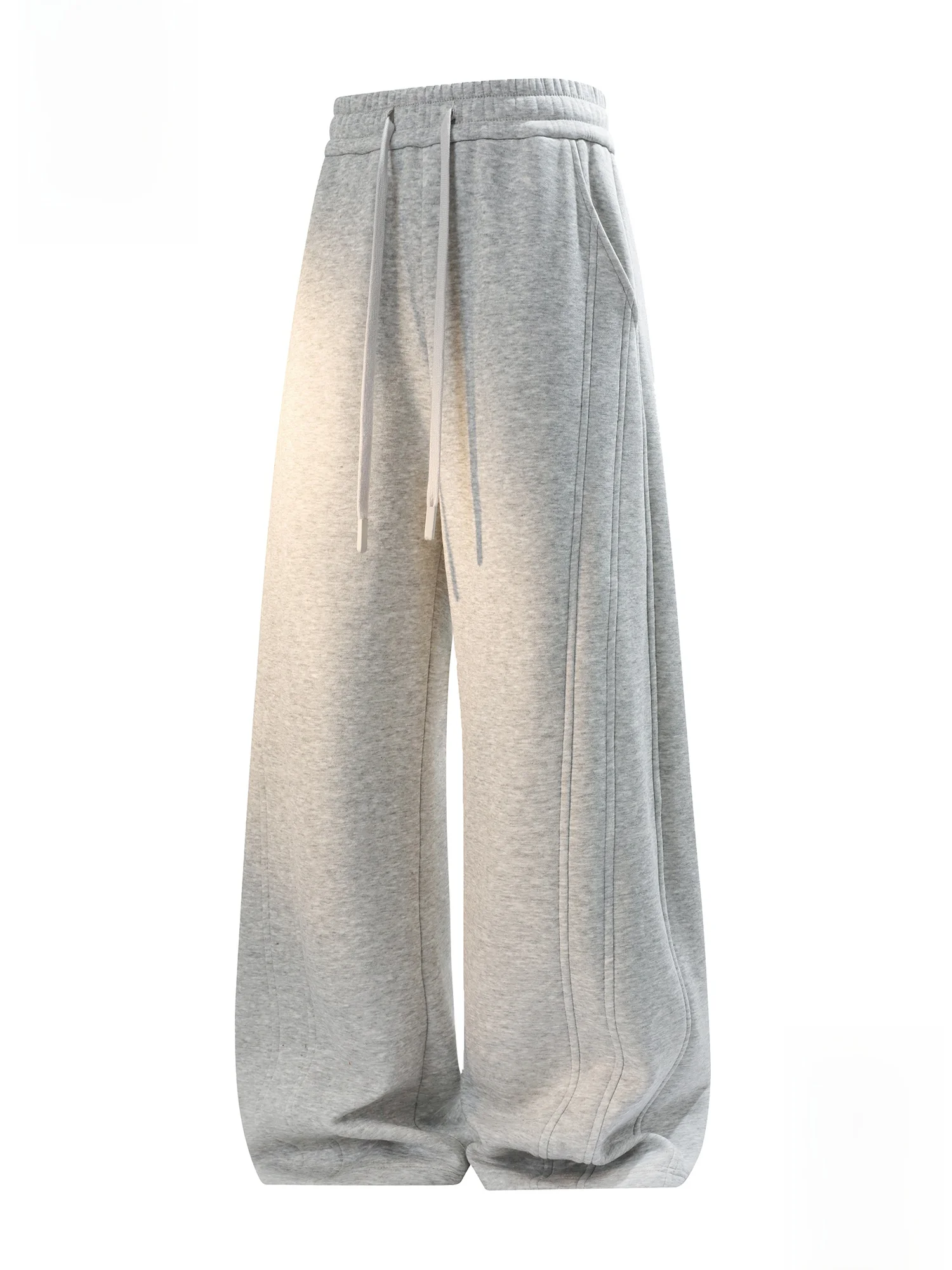 

PaulFrank Men's Casual Trousers Drapey Wide Leg Spring Season American Deconstructed Patchwork Loose Fit Straight Leg Pants