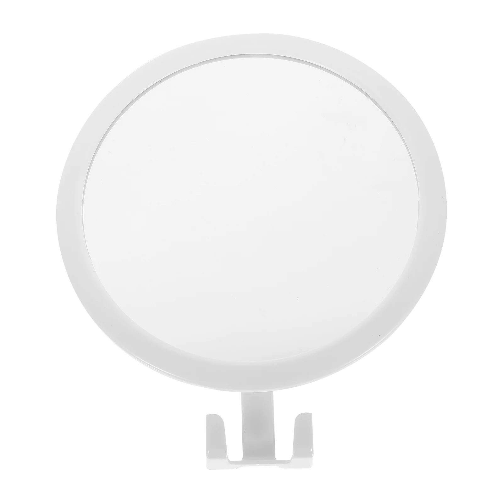 粘着式化粧鏡フック付きモダンな壁掛けバスルームミラーパンチダメージなしクリアHD反射面装飾