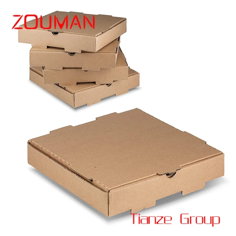 33 35 Cm 30 40 9 Inch Burger Pakket Kartonnen Leverancier Ontwerp Gedrukt Verpakking Goedkope Custom Groothandel Pizza Dozen Met Logo