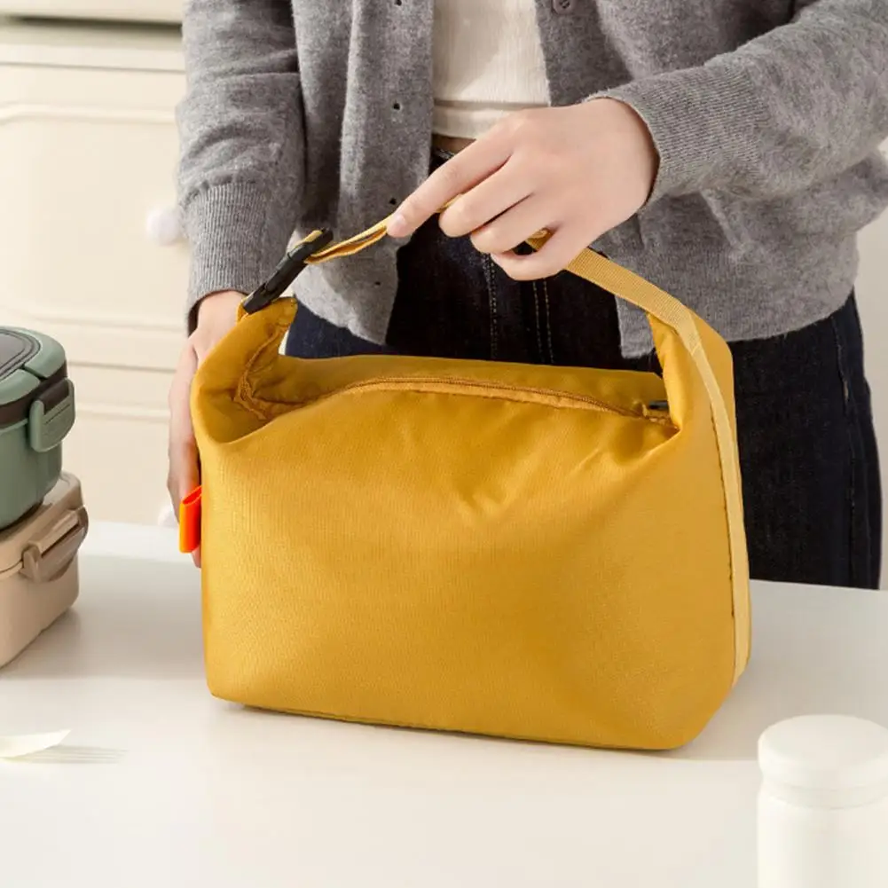 

1pcs Oxford Cloth Thickened Bento Bag Large Capacity Insulation Lunch Bag Outdoor Picnic Bag Bag Portable Student W9M1
