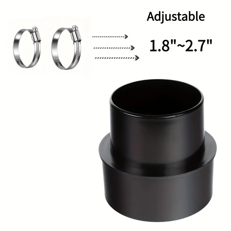 OD 2‘’-2.5”(50mm-63mm) Hose connector  Vacuum Hose Adapter Plastic Hose Reducer Adapter Connector Flexible PVC Pipes