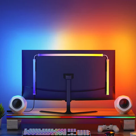 24-34 Inch USB PC LED Strip Lights Computer Sync Light Strip Monitor…