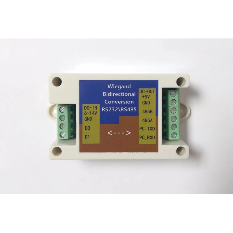 Converter/WG26/34 To RS232/RS485 Wiegand-Serial Two-Way Conversion