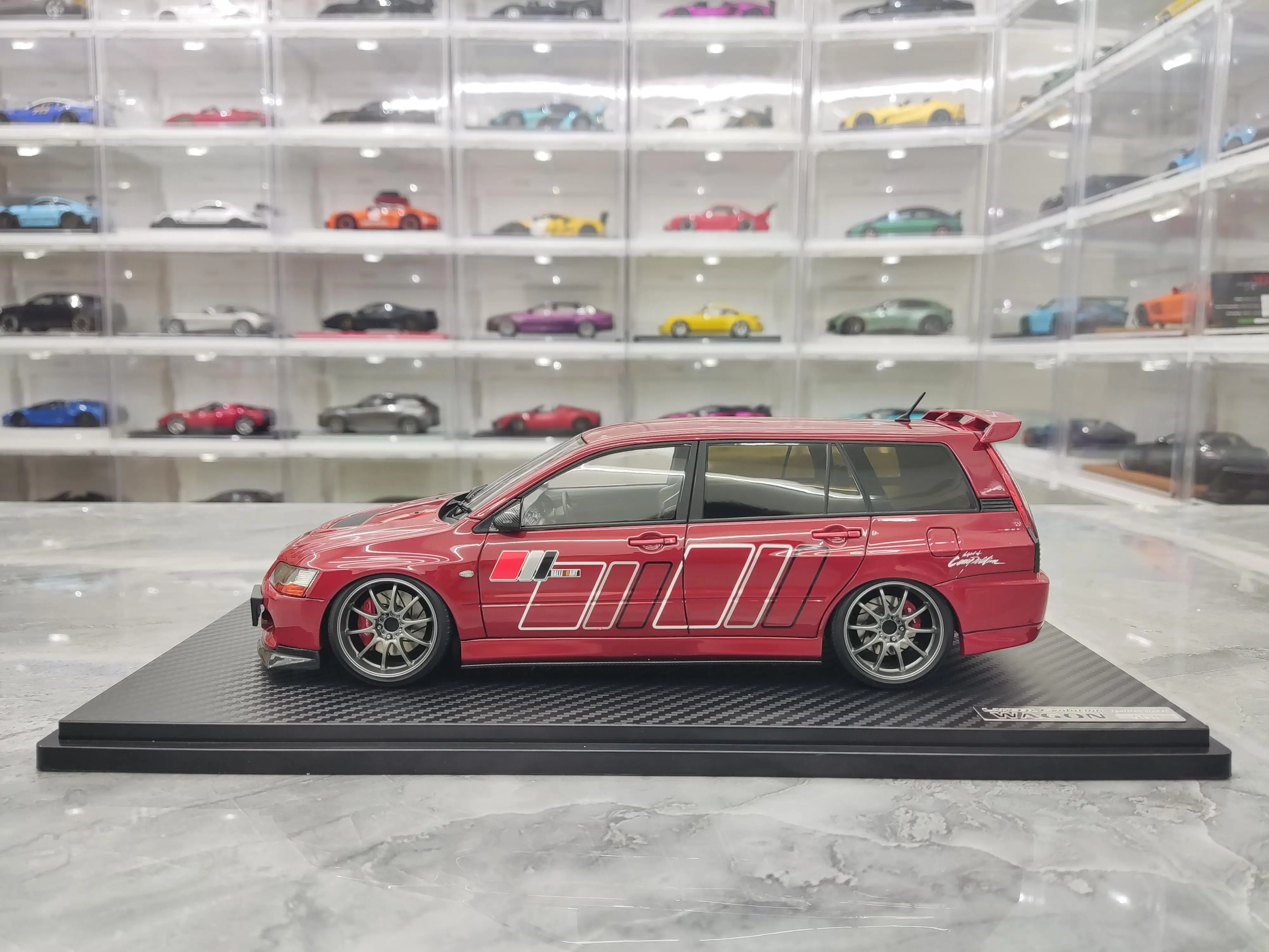 IG 1:18 Lancer Evolution EVO IX CT9W Wagon JDM Simulation Limited Edition Resin Metal Static Car Model Toy Gift