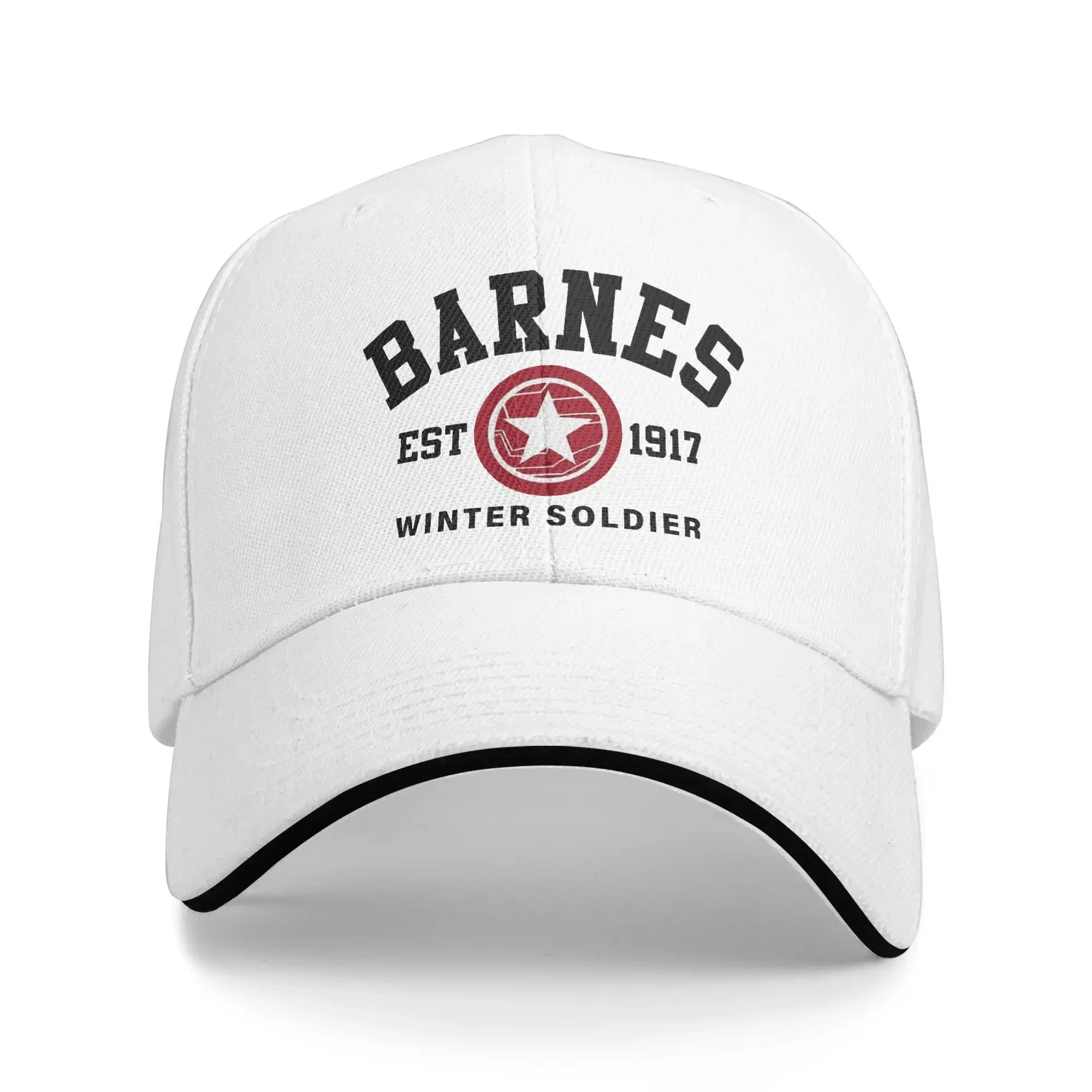 New Bucky Barnes 1917 Thunderbolts Winter Soldier Logo Sebastian Stan Sandwich Hats Sport,Baseball Caps  Adjustable Snapback Cap