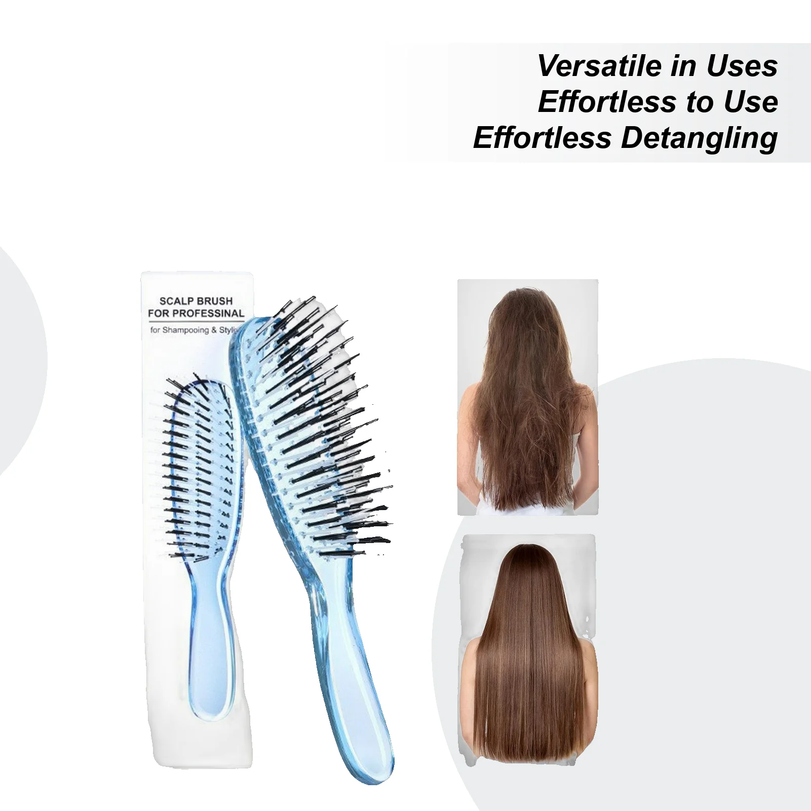 

Detangling Hair Brush Wet/Dry Scalp Massage Comb Anti-static Hair Brushes for Women for Curly Thick Straight Wavy Smoothing Home