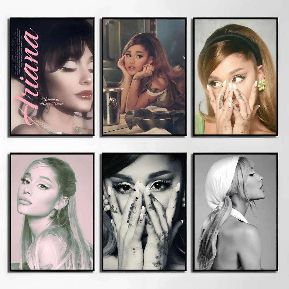 

Singer A-Ariana Grande Poster Elegant And Affordable Wall Art Stickers For Dormitory Living Room And Bedroom Spaces