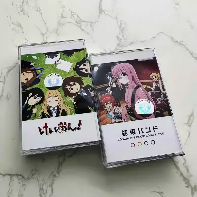

Anime J-Pop Rock Soundtrack Album Ho-kago Tea Time & Kessoku Band Cassette Tape K-On! Complete Soundtrack 2 Tapes Set Audio