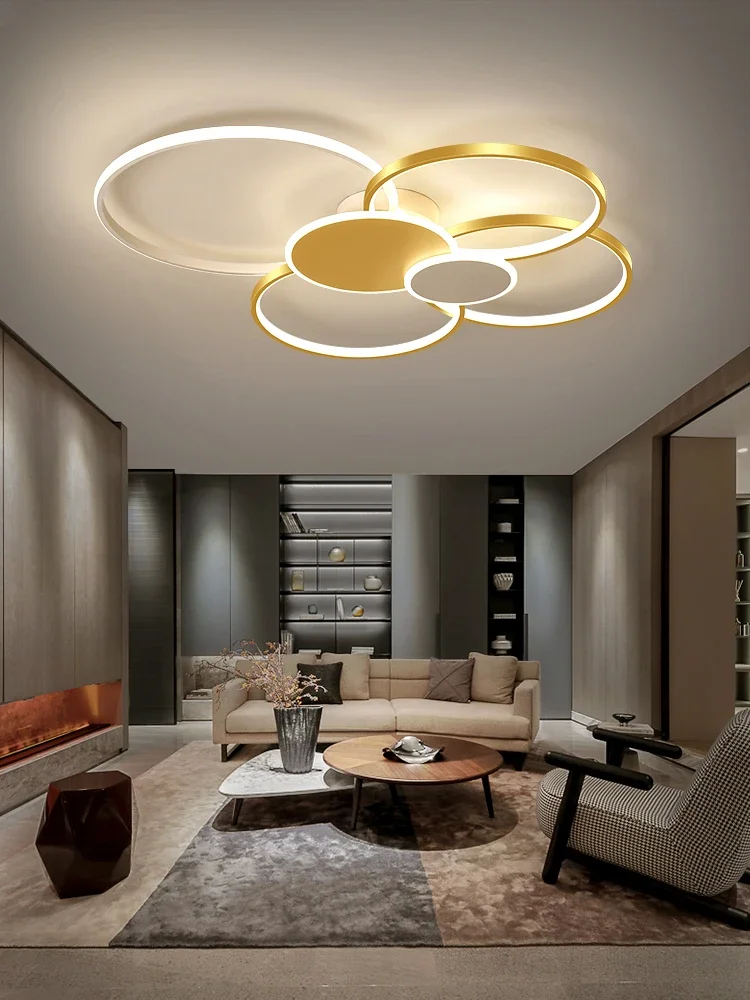 

Nordic Round Pendant Lights Modern LED Ceiling Chandeliers for Living Room Bedroom Restaurant Indoor Home Decor Lighting Lamps