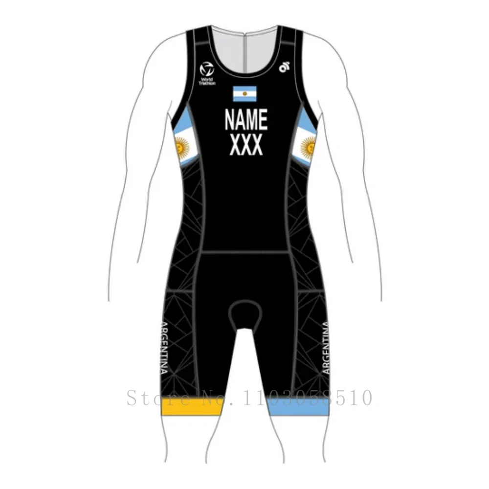 Traje ARGENTINA AERO TRI-NOME personalizado y COUNTRY WORLD CYCLING JERSEY POLO TECH TEE TECH BIB SHORTS PERFORMANCE + JERSEY