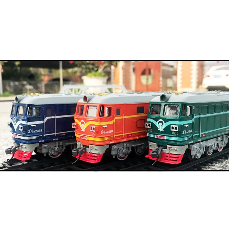 

A63T-Kids Simulation 1:87 Alloy Internal-Combustion Locomotive Model Acousto-Optic Train For Children Gift