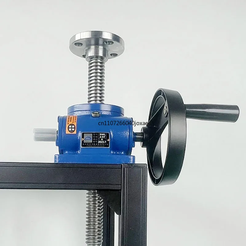 SWL Hand-Cranked Manual Lifting Platform Small Electric Four Linkage Screws Compact Elevating System for Light Weight Applicatio