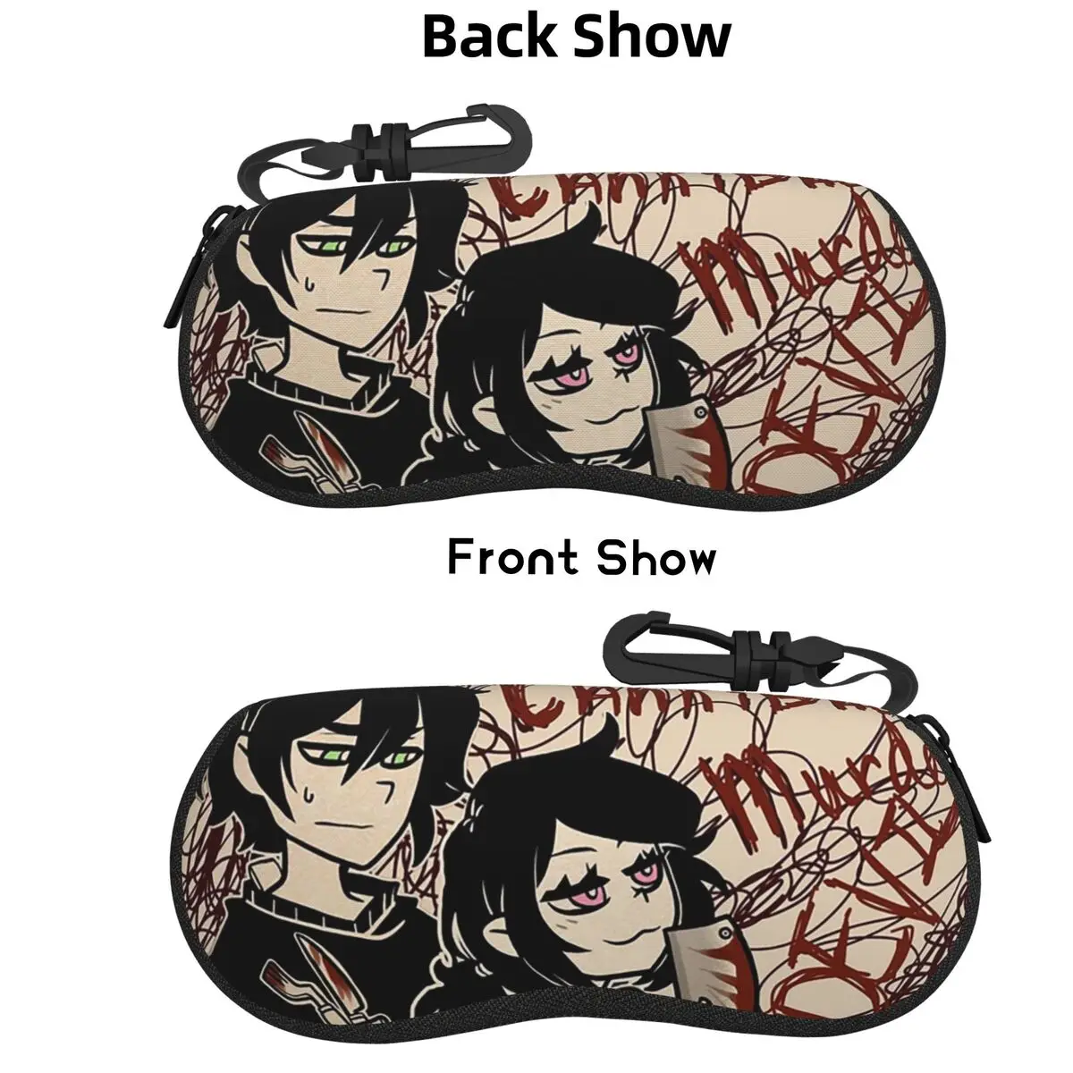 

Ashley And Andrew The Coffin Of Andy And Leyley Shell Glasses Case Protector Sunglasses Box Women Men Soft Eyeglasses Bag Pouch