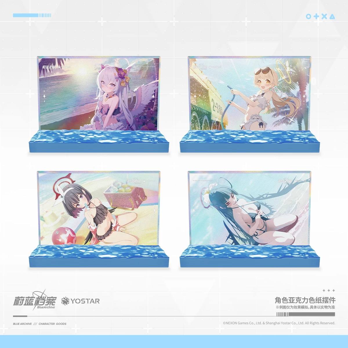 Presale Anime Game Blue Archive Swimwear collection Character acrylic Stand Cosplay Collection Fans Gift